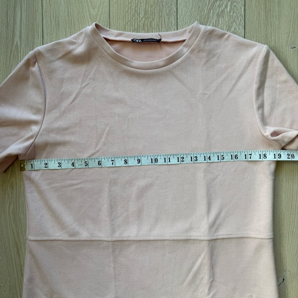 Zara Blush Pink Faux Pocket Mini Dress Women’s Size Medium - Picture 2 of 9